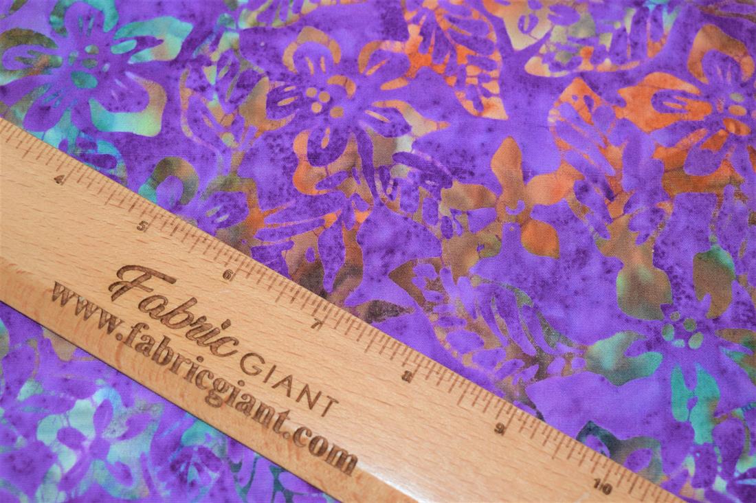 Printed 100% Bali Batik, Leaves