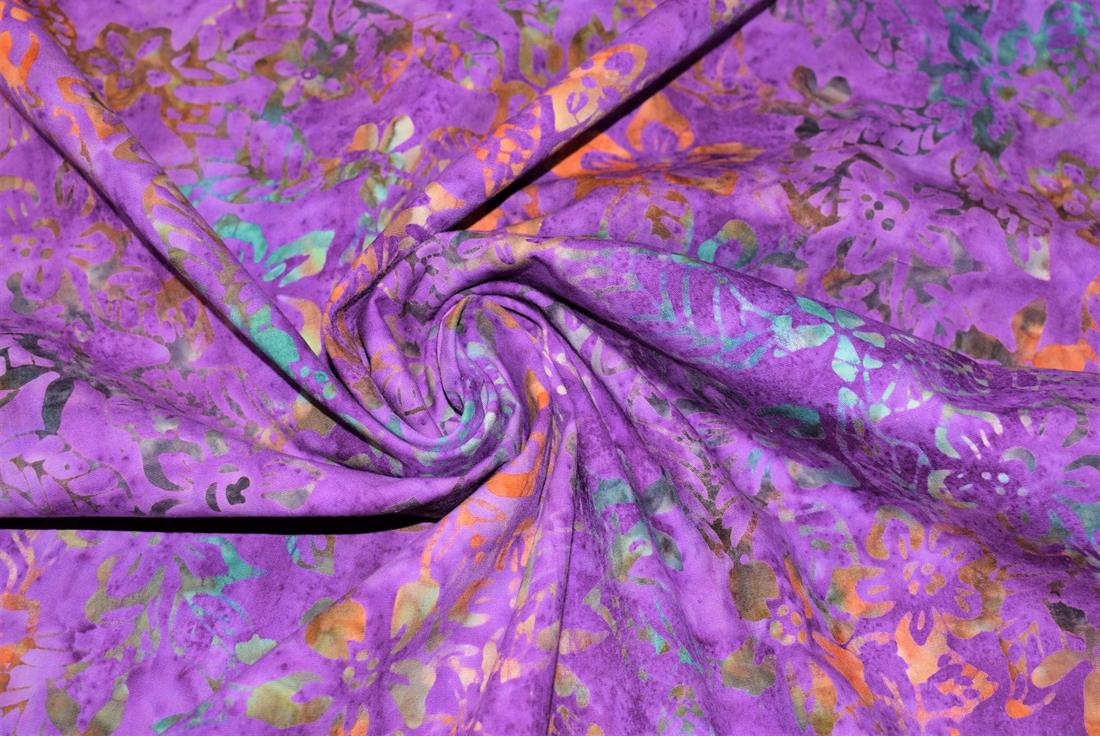 Printed 100% Bali Batik, Leaves