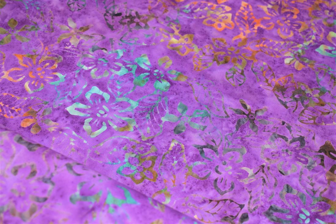 Printed 100% Bali Batik, Leaves