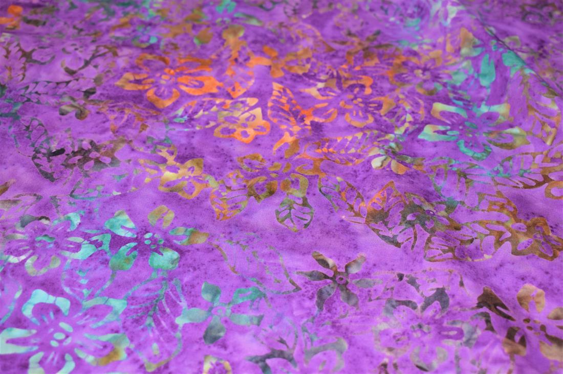 Printed 100% Bali Batik, Leaves