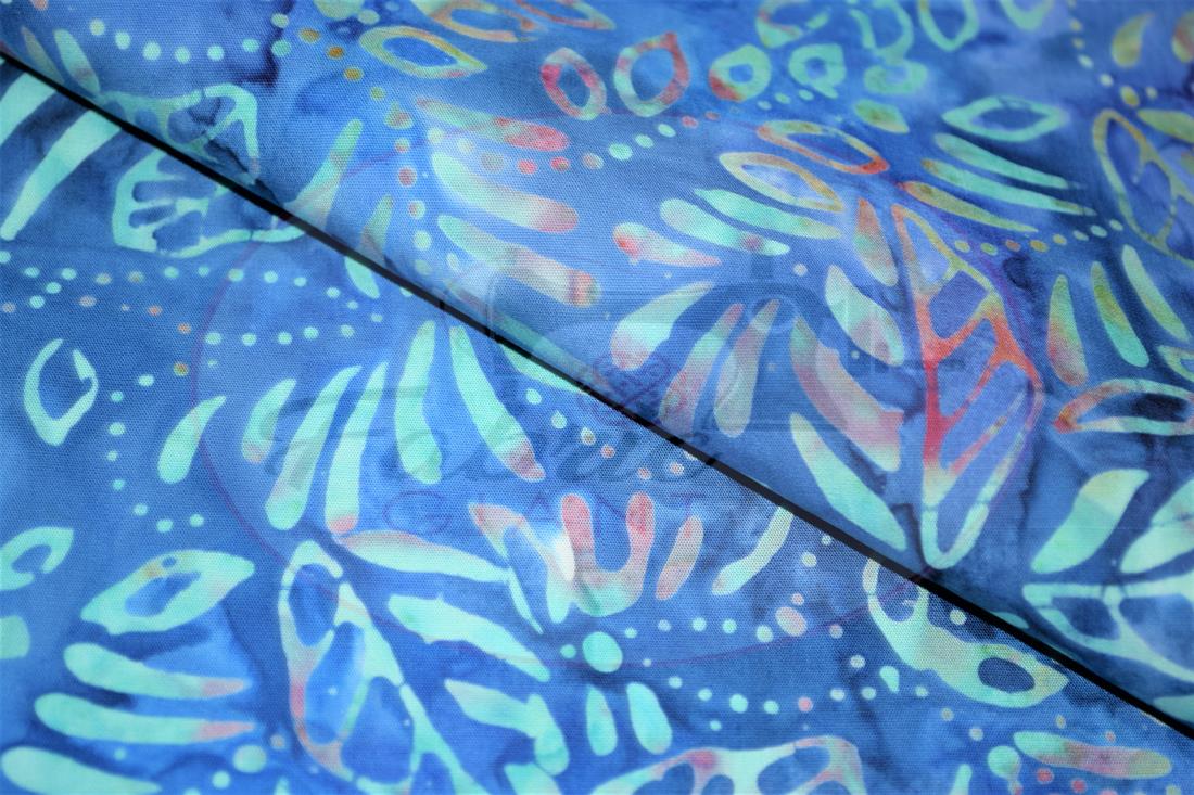 Blue Printed Batik Fabric