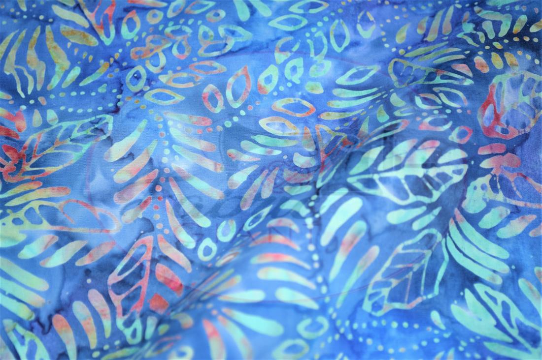 Blue Printed Batik Fabric