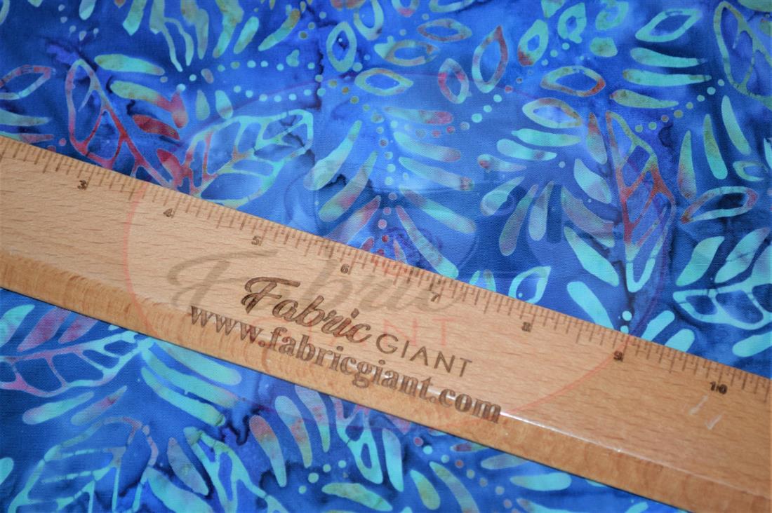 Blue Printed Batik Fabric