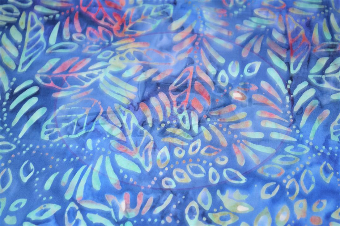 Blue Printed Batik Fabric