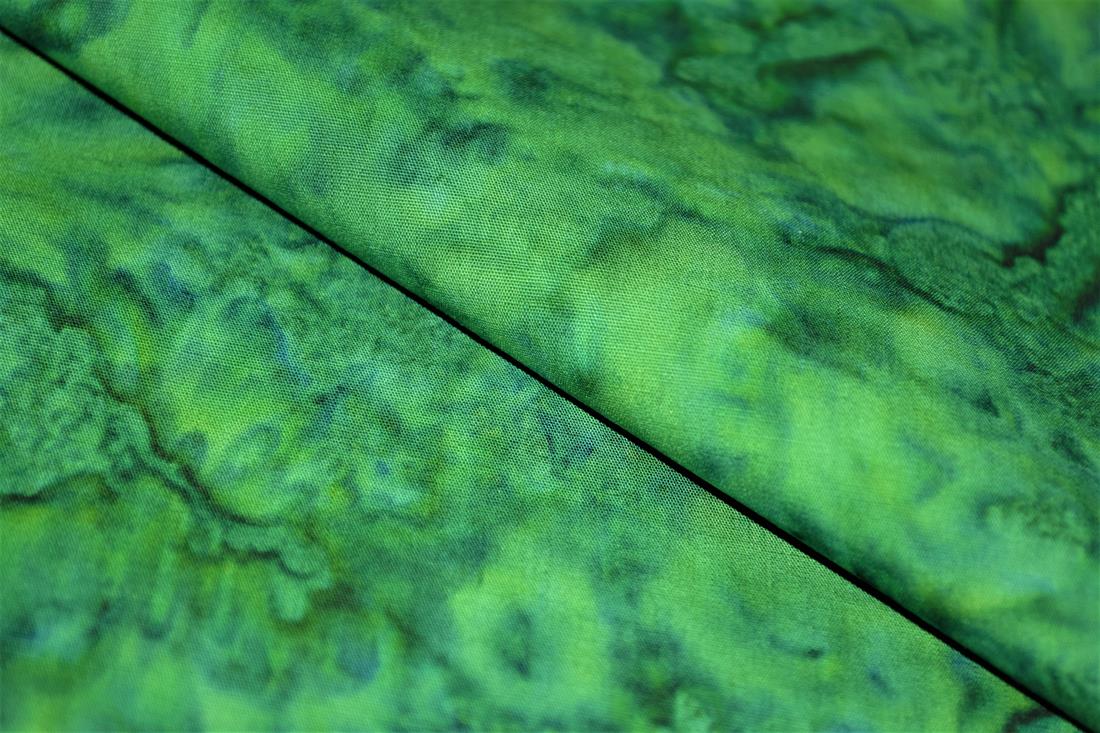Green Printed Batik Fabric