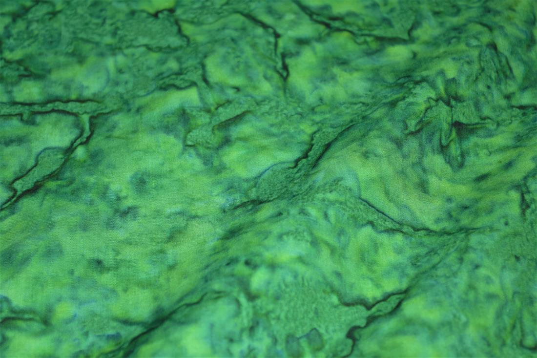 Green Printed Batik Fabric