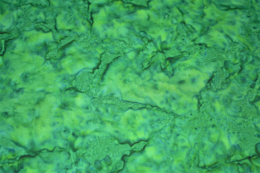 Green Printed Batik Fabric