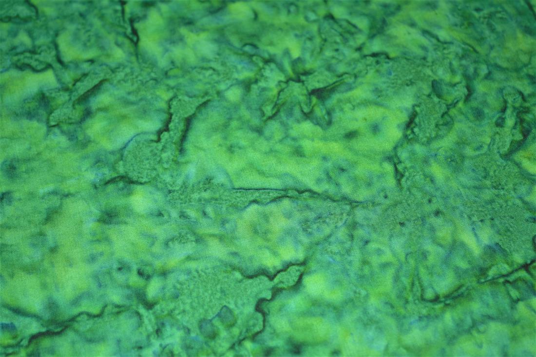 Green Printed Batik Fabric