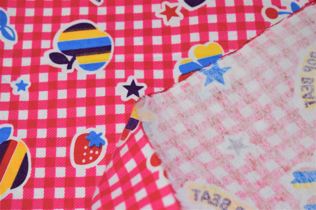 Pink Strawberyy/Apple Printed Soft Brushed Flannel Winceyette 100%…
