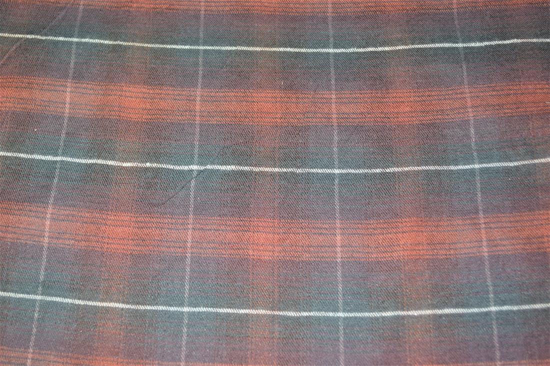 Brown & Black Printed Tartan 100% Brushed Flannel Cotton Fabric