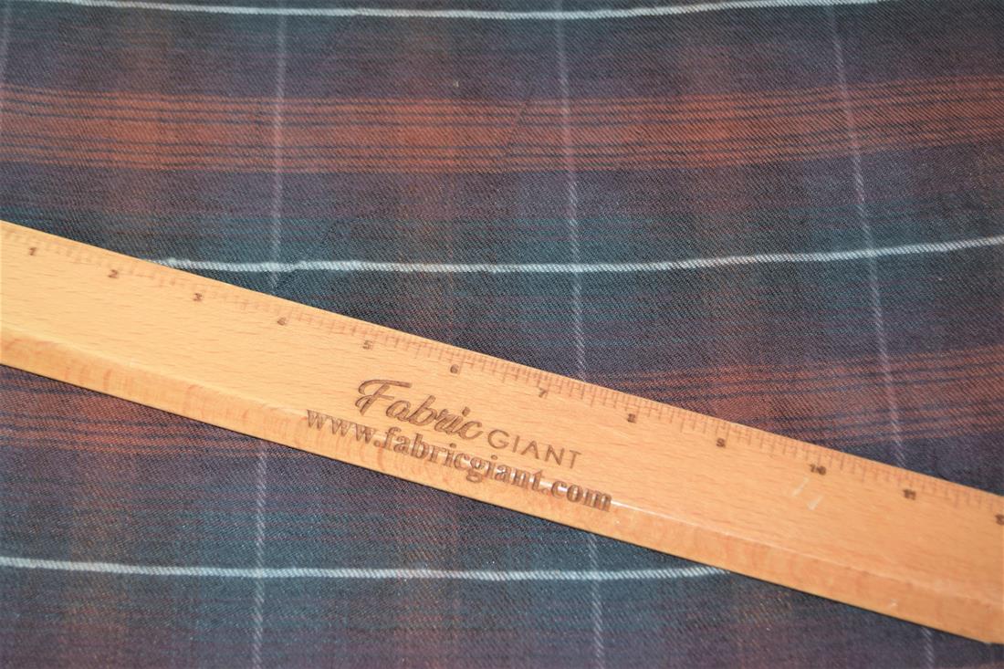 Brown & Black Printed Tartan 100% Brushed Flannel Cotton Fabric