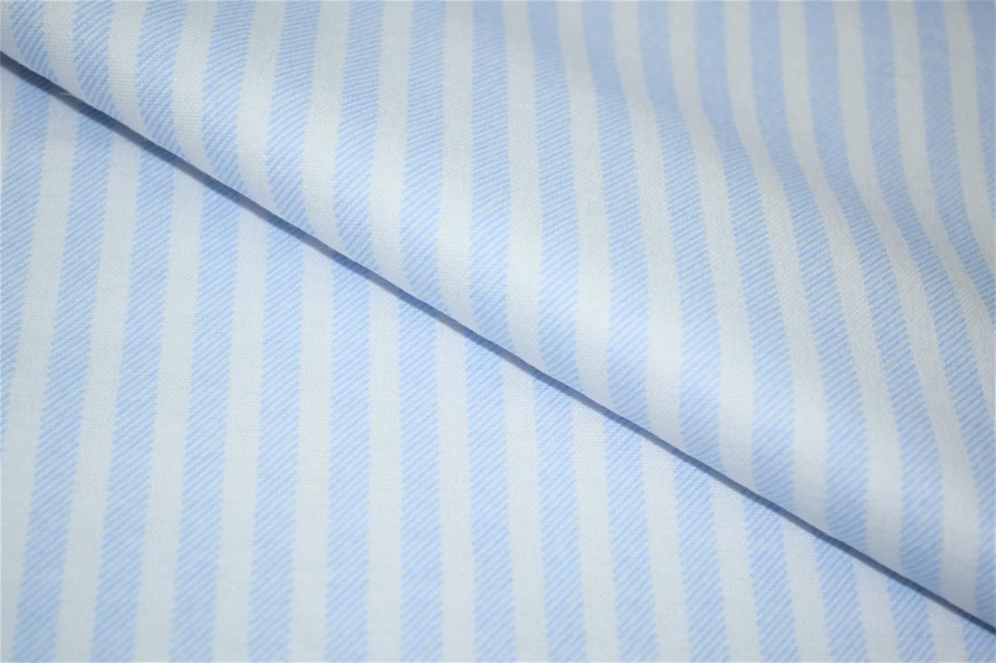 Light Blue Printed 100% Brushed Cotton Fabric