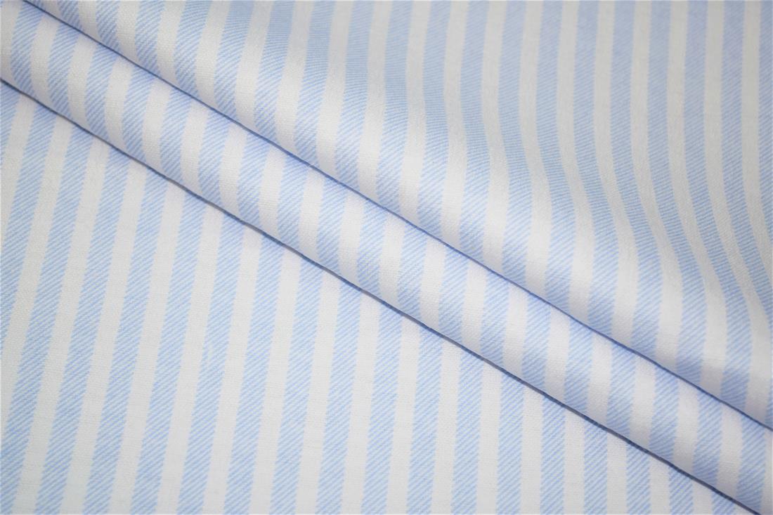 Light Blue Printed 100% Brushed Cotton Fabric
