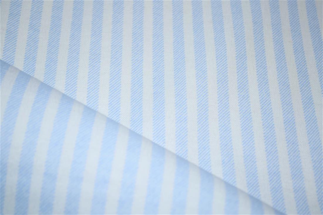 Light Blue Printed 100% Brushed Cotton Fabric