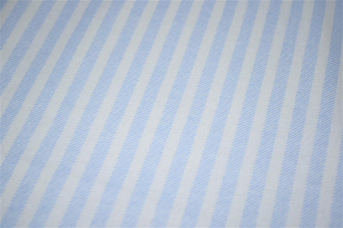 Light Blue Printed 100% Brushed Cotton Fabric