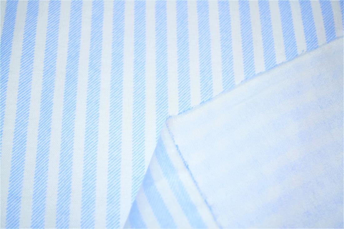 Light Blue Printed 100% Brushed Cotton Fabric