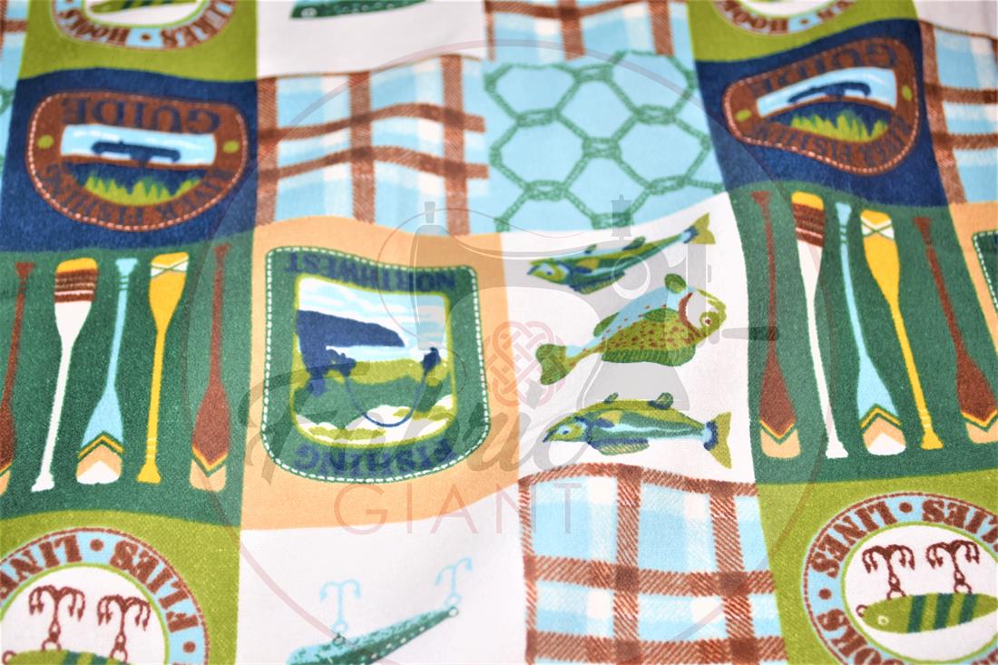 Brushed Cotton Printed Fabric