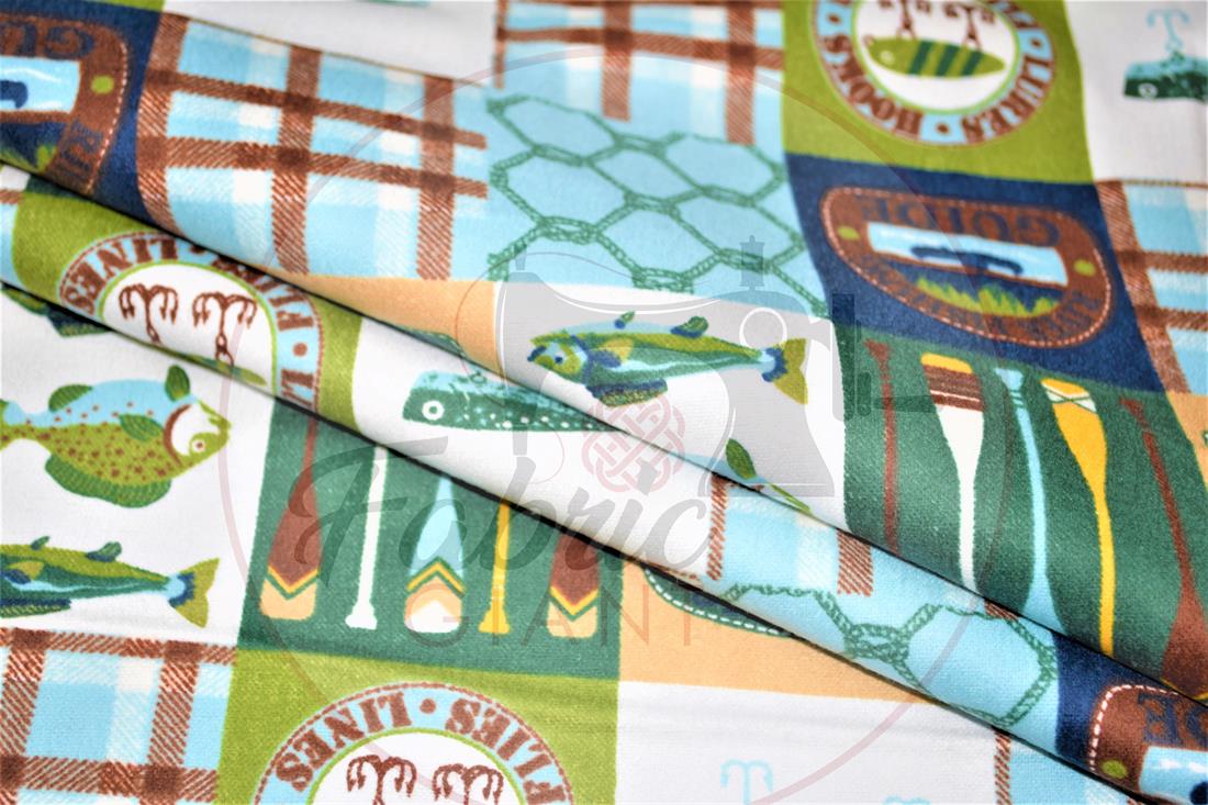Brushed Cotton Printed Fabric