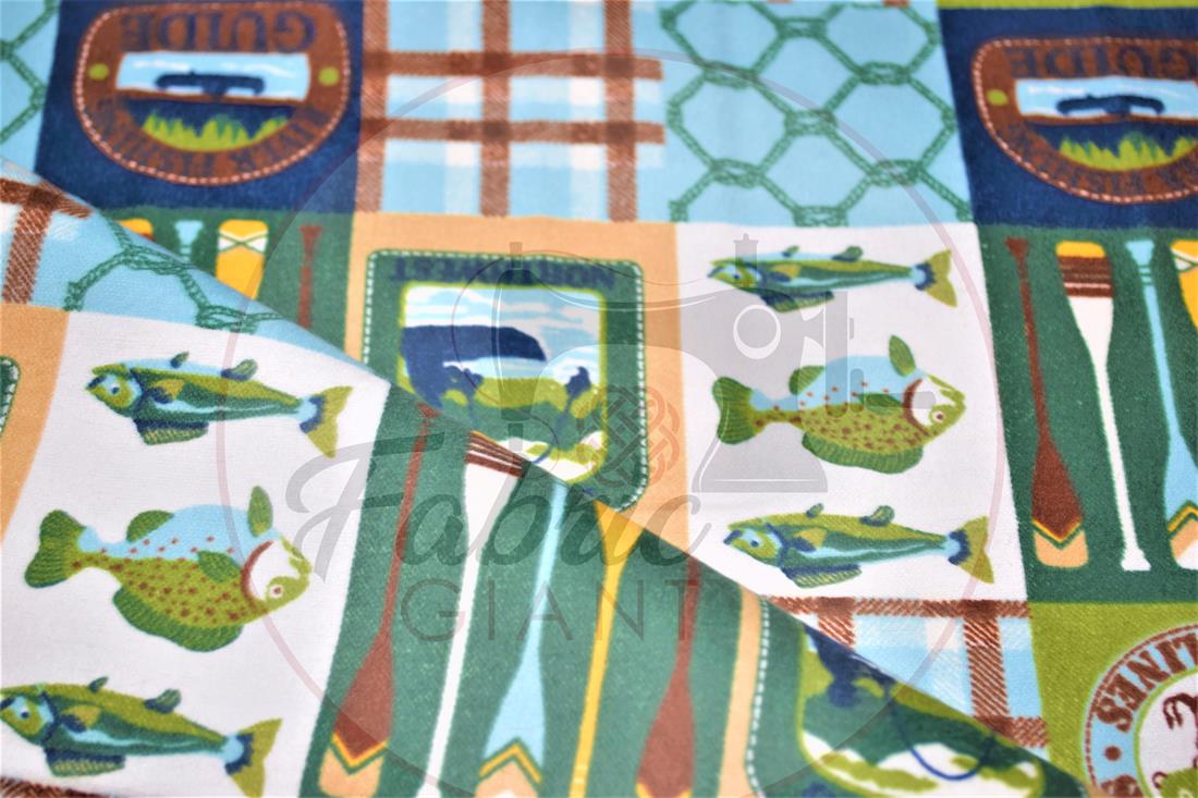 Brushed Cotton Printed Fabric