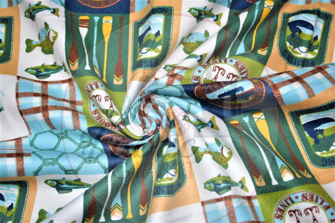 Brushed Cotton Printed Fabric