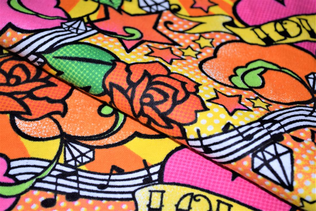 Brushed Cotton Printed Fabric