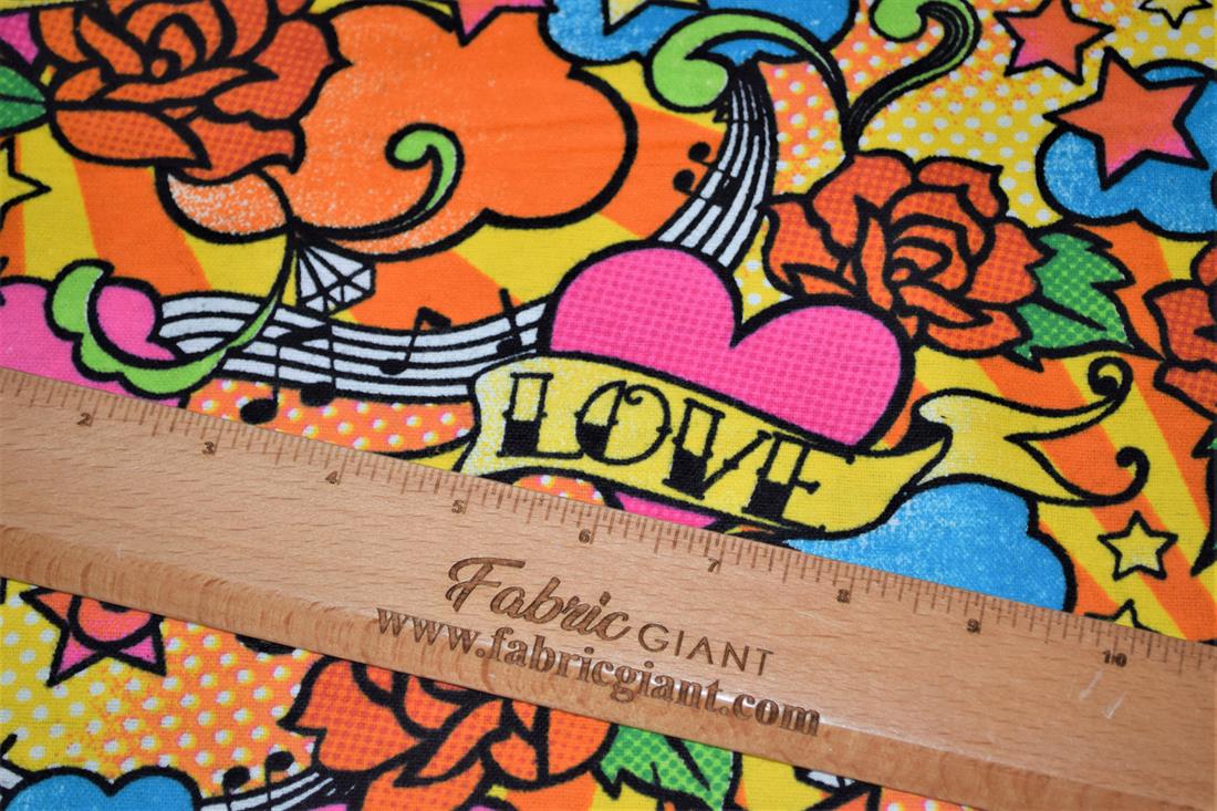 Brushed Cotton Printed Fabric