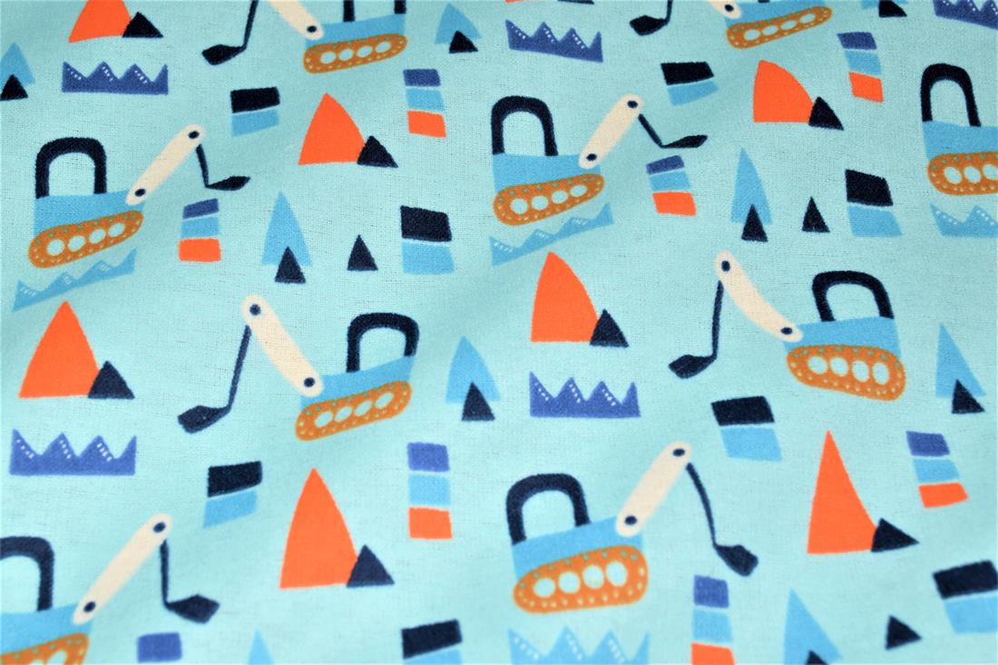 Diggers Winceyette Traditionally Printed Brushed Cotton Fabric