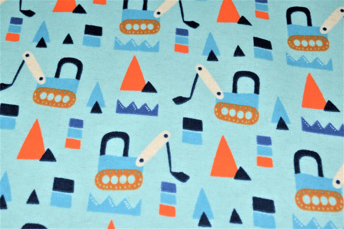 Diggers Winceyette Traditionally Printed Brushed Cotton Fabric