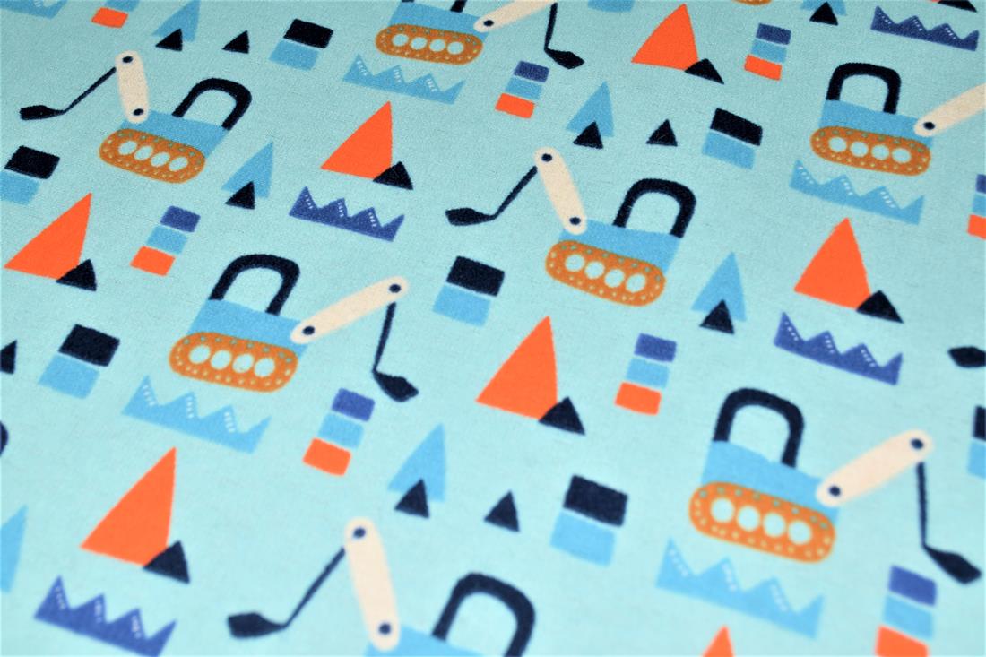 Diggers Winceyette Traditionally Printed Brushed Cotton Fabric
