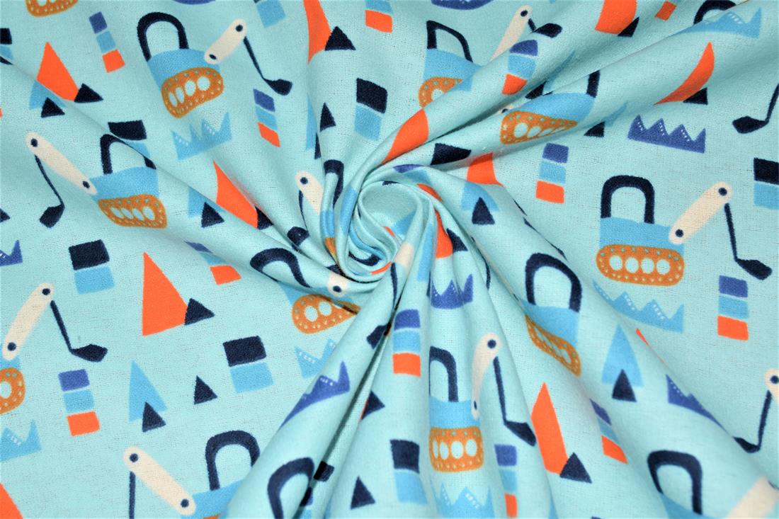 Diggers Winceyette Traditionally Printed Brushed Cotton Fabric