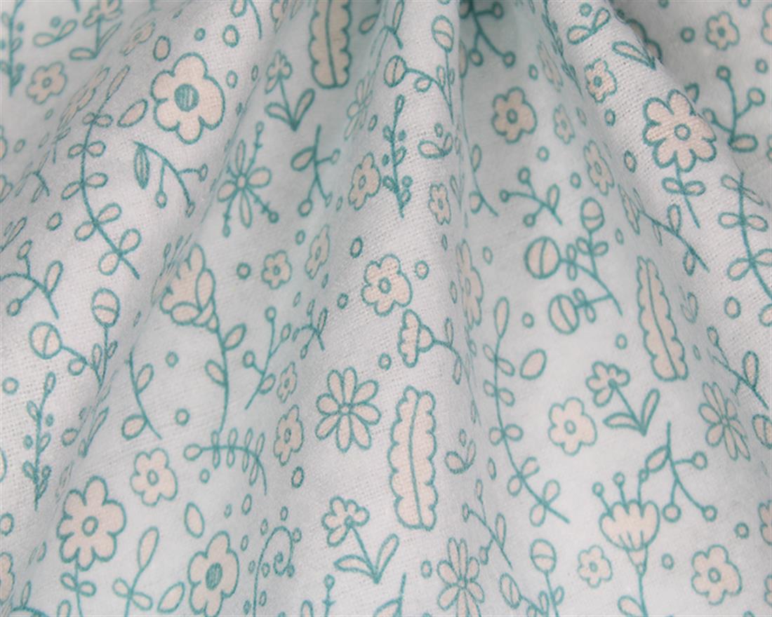 Floral Winceyette Flor-all the Times Printed Brushed Cotton Fabric