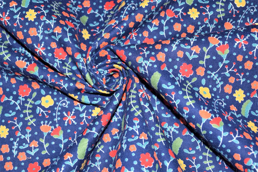 Floral Winceyette Flor-all the Times Printed Brushed Cotton Fabric
