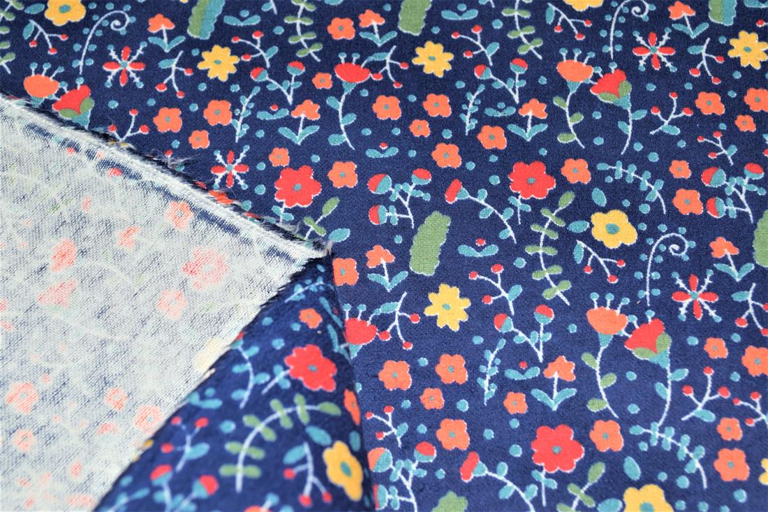 Floral Winceyette Flor-all the Times Printed Brushed Cotton Fabric