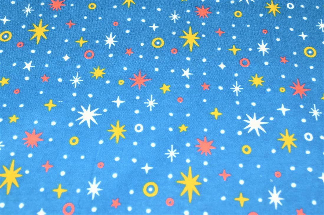 Star Sparkle Winceyette Shine and Dandy! Fabric