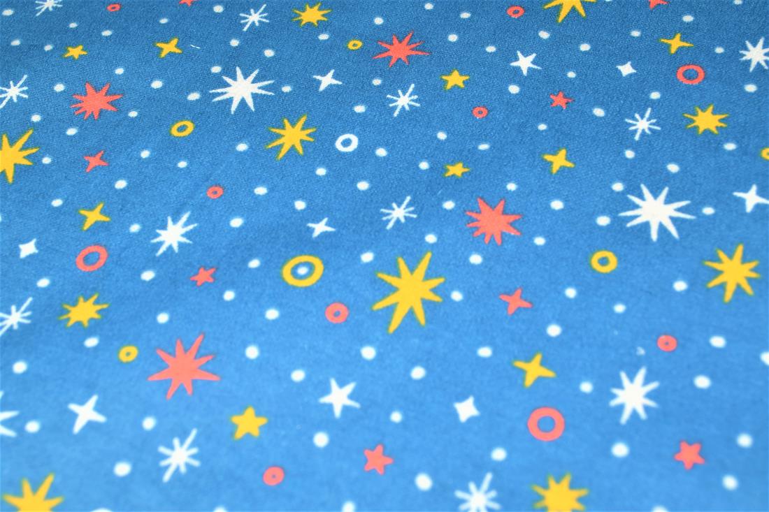 Star Sparkle Winceyette Shine and Dandy! Fabric