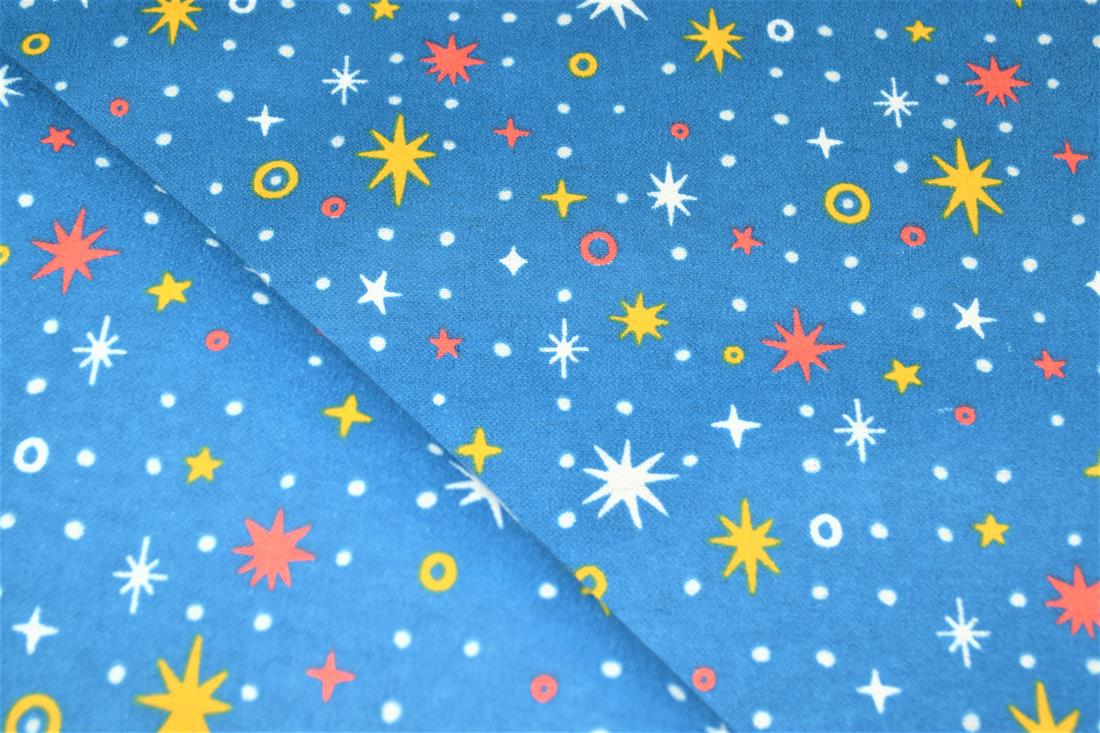 Star Sparkle Winceyette Shine and Dandy! Fabric