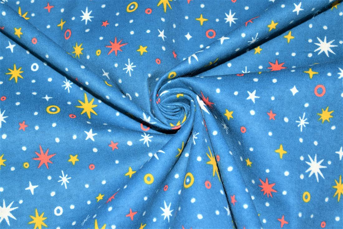 Star Sparkle Winceyette Shine and Dandy! Fabric