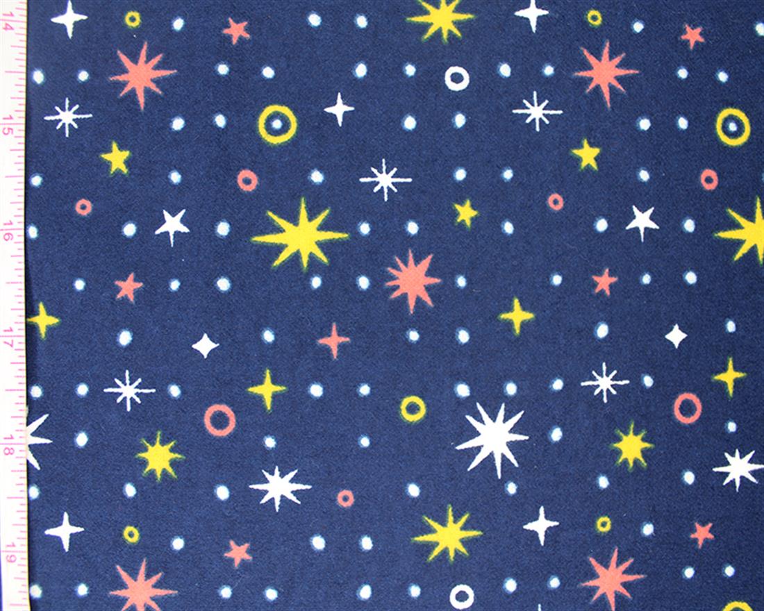 Star Sparkle Winceyette Shine and Dandy! Fabric