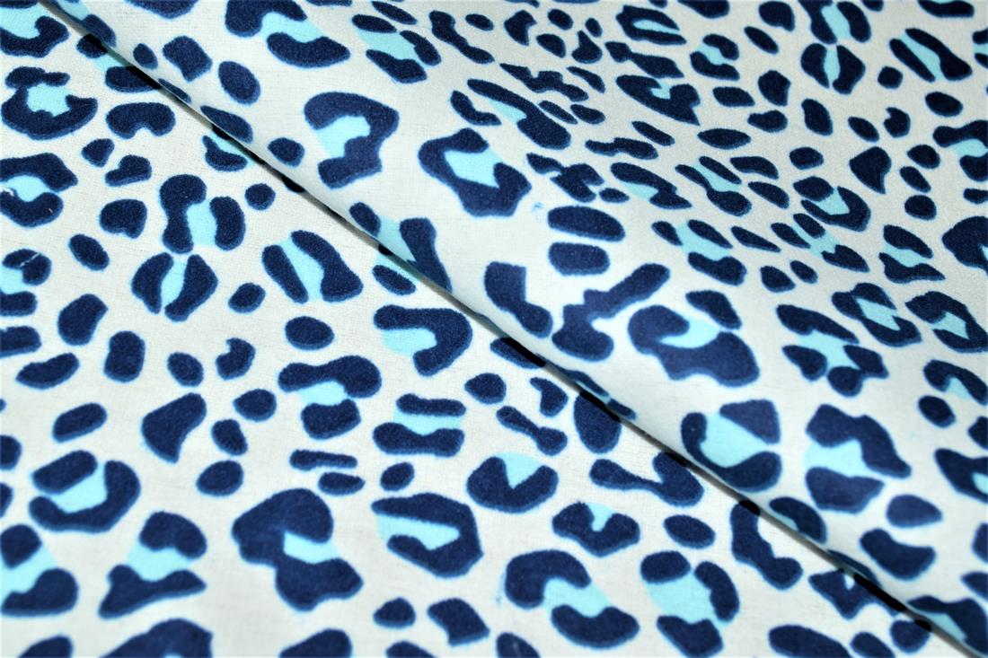 Leopard Polycotton Winceyette Is a Flannelette Fabric