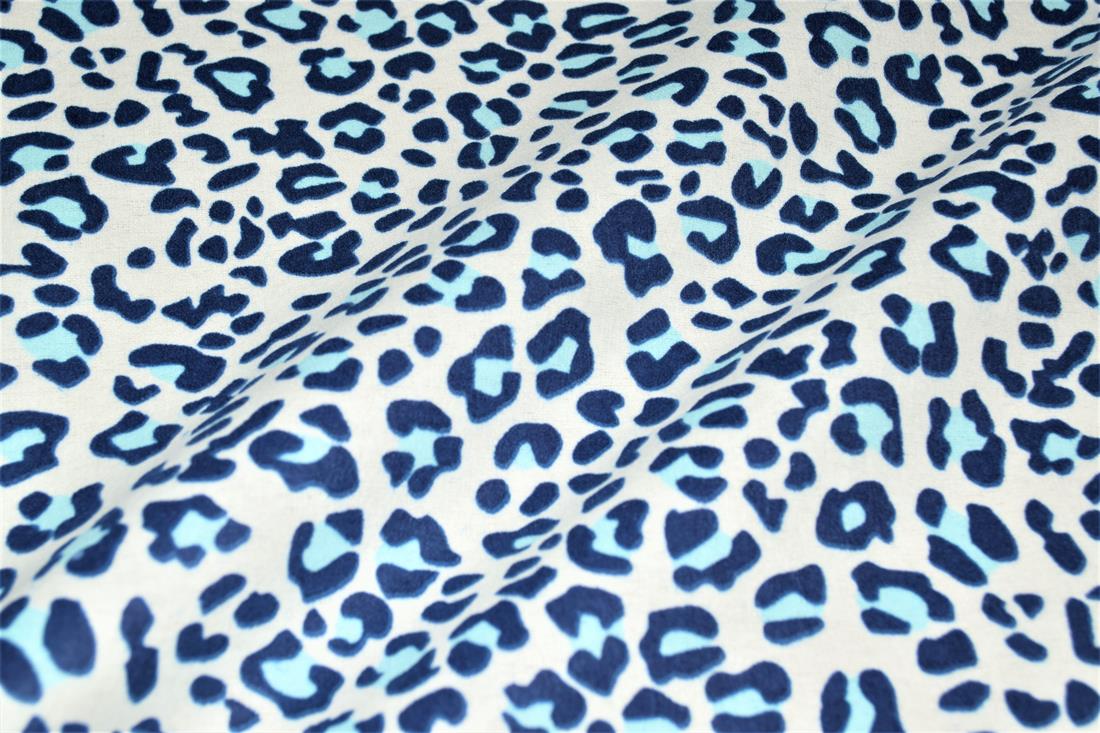 Leopard Polycotton Winceyette Is a Flannelette Fabric