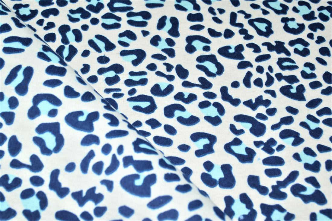Leopard Polycotton Winceyette Is a Flannelette Fabric