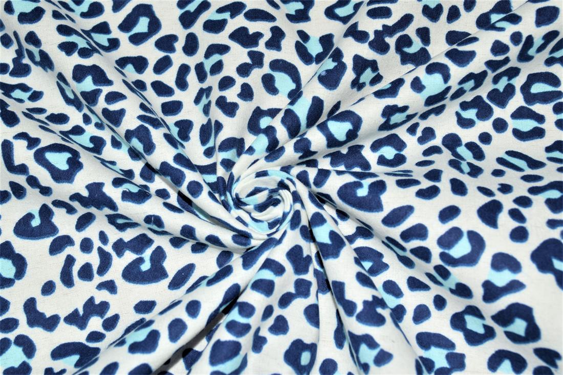 Leopard Polycotton Winceyette Is a Flannelette Fabric