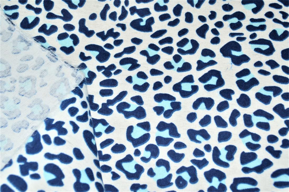 Leopard Polycotton Winceyette Is a Flannelette Fabric