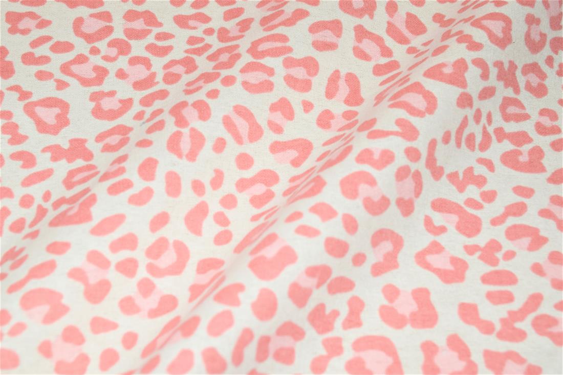 Leopard Polycotton Winceyette Is a Flannelette Fabric