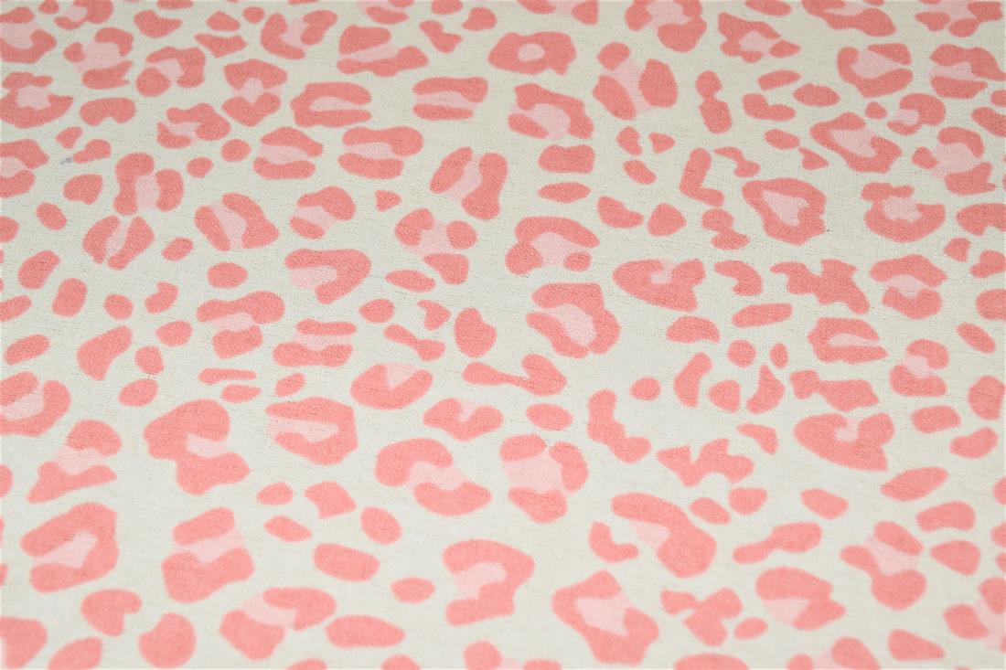 Leopard Polycotton Winceyette Is a Flannelette Fabric