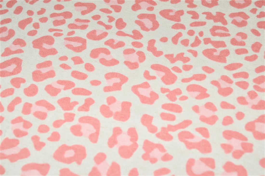 Leopard Polycotton Winceyette Is a Flannelette Fabric
