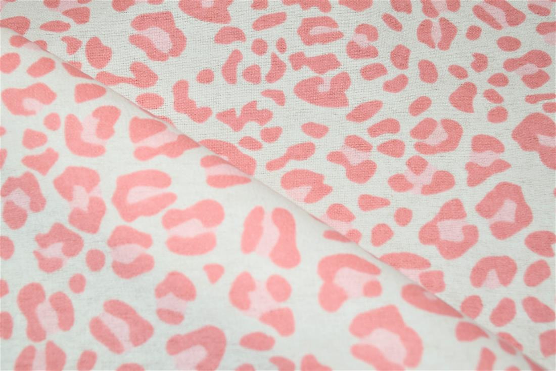 Leopard Polycotton Winceyette Is a Flannelette Fabric