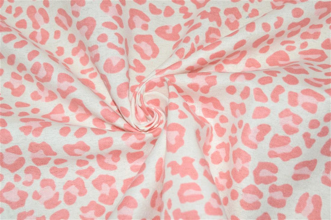 Leopard Polycotton Winceyette Is a Flannelette Fabric