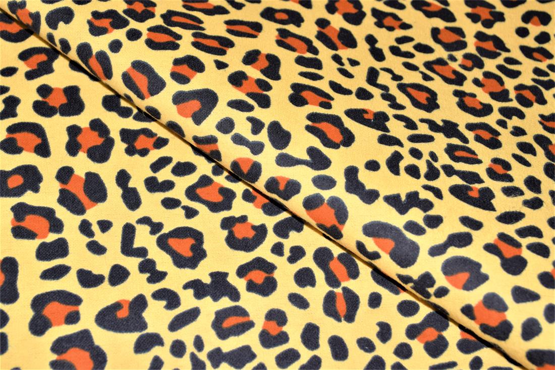 Leopard Polycotton Winceyette Is a Flannelette Fabric