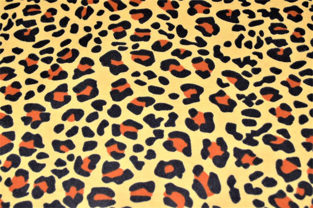 Leopard Polycotton Winceyette Is a Flannelette Fabric
